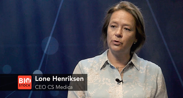 BioStock Video interview Lone Henriksen, CEO, CS MEDICA 18 biostock interviev video 1