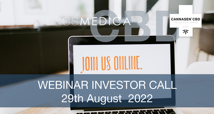CS Medica Investor Call - Webinar 29 August 2022 18 22 08 29 Investorcall 1